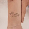 Minimalist Putti Cherubs Temporary Tattoo - Set Of 3 1 Minimalist Putti Cherubs Temporary Tattoo - Set Of 3 -Da Vinci Shop 1722356331449