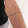 If Not Now, When Temporary Tattoo (Set Of 3) -Da Vinci Shop 1722357225776
