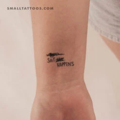 Shit Happens Temporary Tattoo (Set Of 3)