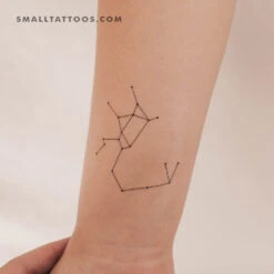 Sagittarius Constellation Temporary Tattoo (Set Of 3)