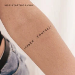 Create Yourself Temporary Tattoo (Set Of 3)
