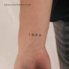1988 Birth Year Temporary Tattoo (Set Of 3) -Da Vinci Shop 1722944958917