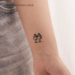 Tweedledum And Tweedledee Temporary Tattoo (Set Of 3)