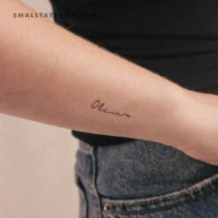 Handwritten Oliver Temporary Tattoo (Set Of 3)