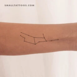 Virgo Constellation Temporary Tattoo (Set Of 3)