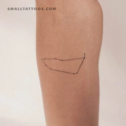 Capricornus Constellation Temporary Tattoo (Set Of 3)