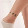 Rihanna's 1988 Birth Year Temporary Tattoo (Set Of 3) -Da Vinci Shop 1724152517149