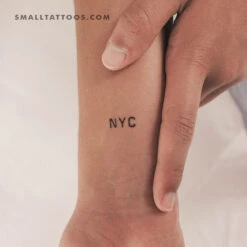NYC Temporary Tattoo (Set Of 3)