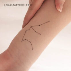 Aquarius Constellation Temporary Tattoo (Set Of 3)