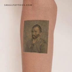 Van Gogh Self-Portrait Temporary Tattoo (Set Of 3)