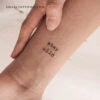 Typewriter Font 'Stay Wild' Temporary Tattoo (Set Of 3) -Da Vinci Shop 1724153261489