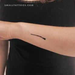 Rifle Temporary Tattoo (Set Of 3)