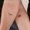 Eye And Eyelash Temporary Tattoo (Set Of 3+3) -Da Vinci Shop 1724154788610