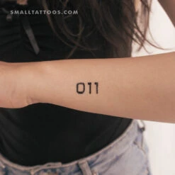 011 Temporary Tattoo (Set Of 3)