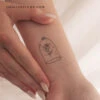 Rose In A Glass Dome Temporary Tattoo (Set Of 3) -Da Vinci Shop 1724666084506