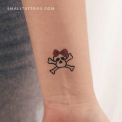 Rihanna's Skull Temporary Tattoo (Set Of 3)