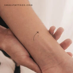 Tiny Shooting Star Temporary Tattoo (Set Of 3)