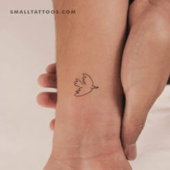 Little Dove Of Peace Temporary Tattoo (Set Of 3)