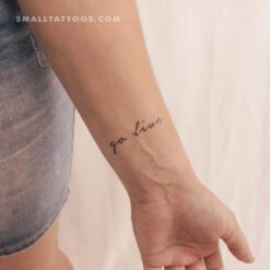 Go Live Temporary Tattoo (Set Of 3)