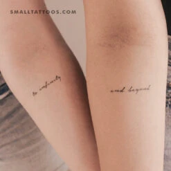 To Infinity And Beyond Temporary Tattoos (Set Of 3+3)