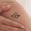 Heart And Arrow Temporary Tattoo By 1991.ink (Set Of 3) -Da Vinci Shop 1725963421230
