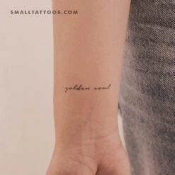 Golden Soul Temporary Tattoo (Set Of 3)