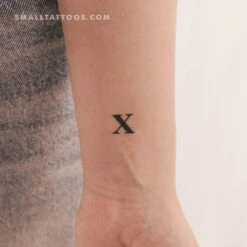 Madonna X Letter Temporary Tattoo (Set Of 3)