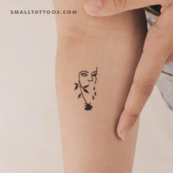 Crying Rose Temporary Tattoo By Tukoi (Set Of 3)