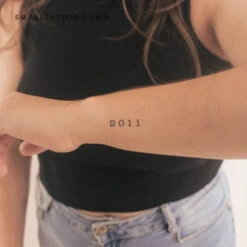 2011 Birth Year Temporary Tattoo (Set Of 3)