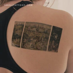 Bosch's The Garden Of Earthly Delights Temporary Tattoo (Set Of 3)