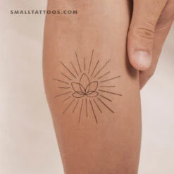 Shiny Lotus Temporary Tattoo By Cagri Durmaz (Set Of 3)