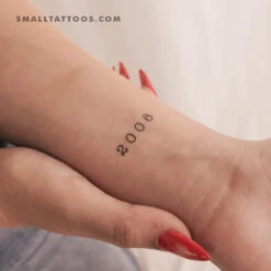 2006 Birth Year Temporary Tattoo (Set Of 3)