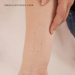 Minimalist Gemini Constellation Temporary Tattoo By Puntuak (Set Of 3)