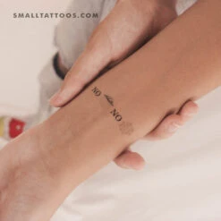 No Rain, No Flowers (Icons) Temporary Tattoo (Set Of 3)