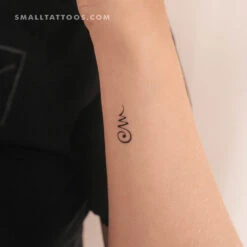 Khomut Unalome Temporary Tattoo (Set Of 3)