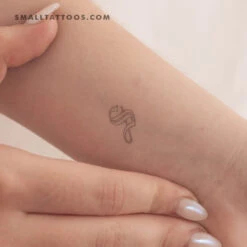 Old English S Letter Temporary Tattoo (Set Of 3)