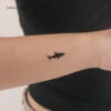 Black Shark Temporary Tattoo (Set Of 3)
