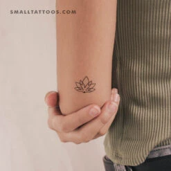 Lotus Hedgehog Temporary Tattoo (Set Of 3)
