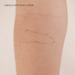 Minimalist Capricornus Constellation Temporary Tattoo By Puntuak (Set Of 3)