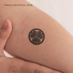 Hollyhock Temporary Tattoo (Set Of 3)