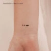 Morse Code U Temporary Tattoo (Set Of 3) -Da Vinci Shop 1728927466829