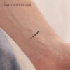 Morse Code V Temporary Tattoo (Set Of 3) -Da Vinci Shop 1728927517720