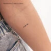 Morse Code W Temporary Tattoo (Set Of 3) -Da Vinci Shop 1728927595737