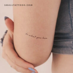 Do What You Love Temporary Tattoo (Set Of 3)
