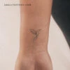 Single Line Hummingbird Temporary Tattoo (Set Of 3) -Da Vinci Shop 1729528617915