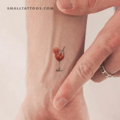 Aperol Spritz Temporary Tattoo (Set Of 3)