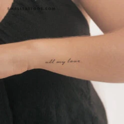 All My Love Temporary Tattoo (Set Of 3)