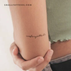 Handwritten Unforgettable Temporary Tattoo (Set Of 3)
