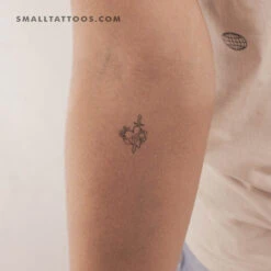 Heart And Sword Temporary Tattoo (Set Of 3)