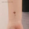 Small Red Carnation Temporary Tattoo (Set Of 3) -Da Vinci Shop 1730549713368